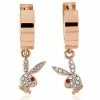 Coupon π Playboy Bunny Rose Goldtone Clear and Red Gem Huggie Hoop Dangle Earrings 𧨠1 Coupon π Playboy Bunny Rose Goldtone Clear and Red Gem Huggie Hoop Dangle Earrings 𧨠-Playboy Shop 03831849 a