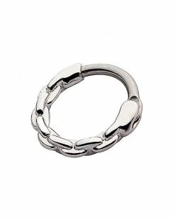 Budget 🎉 Silver Plated Chain Link Septum Ring - 16 Gauge 😉 -Playboy Shop 03832490 b