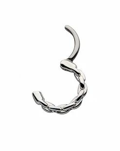 Budget 🎉 Silver Plated Chain Link Septum Ring - 16 Gauge 😉 -Playboy Shop 03832490 d