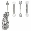 Best Pirce ❤️ Multi-Pack CZ and Pearl-Effect Spike and Chain Curved Barbells 4 Pack - 16 Gauge 🤩 1 Best Pirce ❤️ Multi-Pack CZ and Pearl-Effect Spike and Chain Curved Barbells 4 Pack - 16 Gauge 🤩 -Playboy Shop 03832714 a