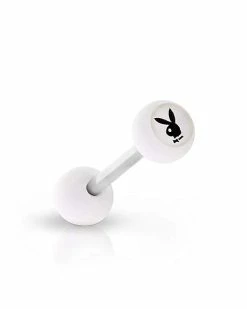 Outlet 🎉 Multi-Pack Multi-Color Matte Playboy Bunny Barbells 4 Pack - 14 Gauge 👏 -Playboy Shop 03832789 e