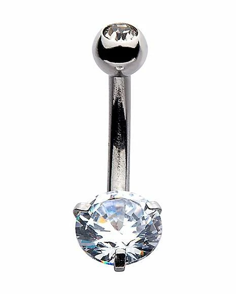 Coupon π― Round Prong CZ Belly Ring - 14 Gauge β 3 Coupon π― Round Prong CZ Belly Ring - 14 Gauge β