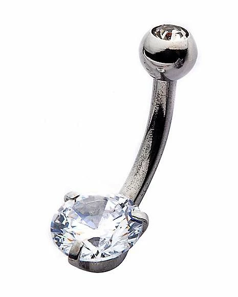 Coupon π― Round Prong CZ Belly Ring - 14 Gauge β 4 Coupon π― Round Prong CZ Belly Ring - 14 Gauge β - Image 2