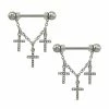 Promo π₯ CZ Cross Dangle Nipple Barbells - 14 Gauge π 1 Promo π₯ CZ Cross Dangle Nipple Barbells - 14 Gauge π -Playboy Shop 03834199 a
