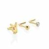 Cheap β Multi-Pack CZ Goldplated Playboy L-Bend Nose Rings 3 Pack - 20 Gauge β¨ 2 Cheap β Multi-Pack CZ Goldplated Playboy L-Bend Nose Rings 3 Pack - 20 Gauge β¨ -Playboy Shop 03841400 a
