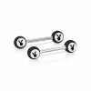 Brand new ✔️ Black Playboy Bunny Circle Nipple Barbells - 14 Gauge 🤩 -Playboy Shop 03841863 a