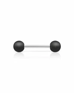 Brand new ✔️ Black Playboy Bunny Circle Nipple Barbells - 14 Gauge 🤩 -Playboy Shop 03841863 c