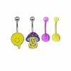 Coupon β Multi-Pack CZ Trippy Smiley and Mushroom Belly Rings 4 Pack - 14 Gauge π 1 Coupon β Multi-Pack CZ Trippy Smiley and Mushroom Belly Rings 4 Pack - 14 Gauge π -Playboy Shop 03841954 a