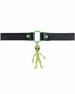 Brand new π Glow in the Dark Alien O-Ring Choker Necklace π