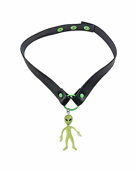 Brand new π Glow in the Dark Alien O-Ring Choker Necklace π 4 Brand new π Glow in the Dark Alien O-Ring Choker Necklace π - Image 2