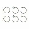 Budget 👍 Multi-Pack Round and Prong CZ Hoop Nose Rings 6 Pack - 20 Gauge 🧨 -Playboy Shop 03842630 a
