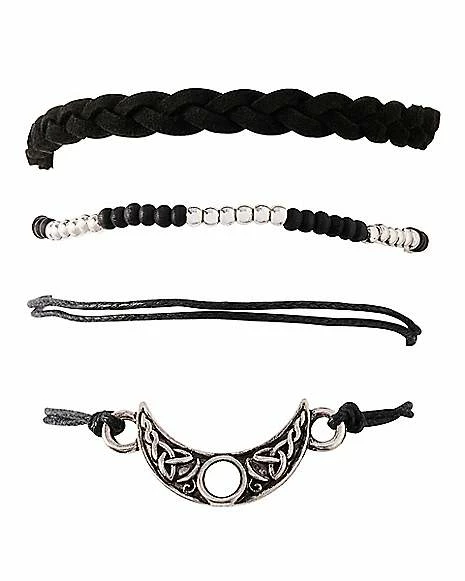 Buy π― Multi-Pack Moon Cord and Beaded Bracelets - 4 Pack π― 4 Buy π― Multi-Pack Moon Cord and Beaded Bracelets - 4 Pack π― - Image 2
