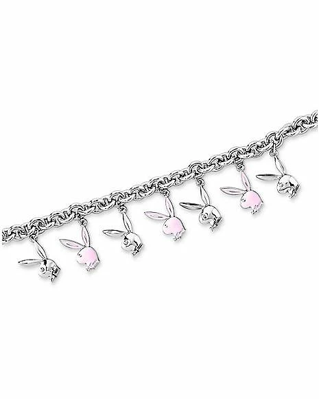 Deals π Playboy Bunny Silvertone and Pink Charm Bracelet 𧨠4 Deals π Playboy Bunny Silvertone and Pink Charm Bracelet 𧨠- Image 2
