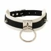 Outlet π₯ Black and White Stripe O-Ring Choker Necklace π 2 Outlet π₯ Black and White Stripe O-Ring Choker Necklace π -Playboy Shop 03843208 a