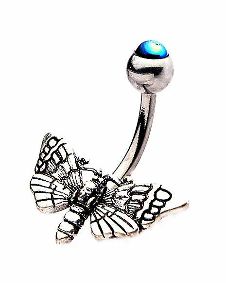 Buy ⌛ CZ Skull Butterfly Belly Ring - 14 Gauge ✨ 4 Buy ⌛ CZ Skull Butterfly Belly Ring - 14 Gauge ✨ - Image 2