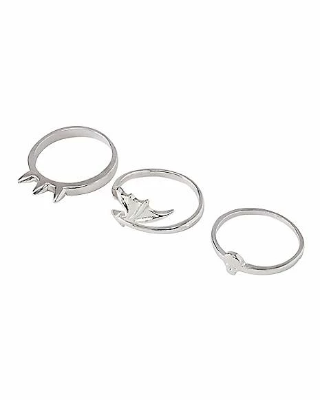Outlet π Multi-Pack Spike Skull and Wing Rings - 9 Pack β€οΈ 6 Outlet π Multi-Pack Spike Skull and Wing Rings - 9 Pack β€οΈ - Image 4