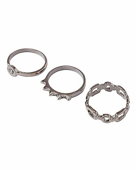 Outlet π Multi-Pack Spike Skull and Wing Rings - 9 Pack β€οΈ 7 Outlet π Multi-Pack Spike Skull and Wing Rings - 9 Pack β€οΈ - Image 5