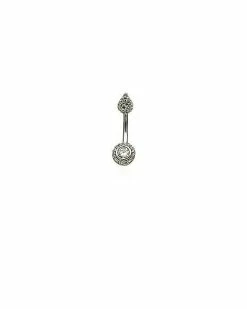 New 😀 CZ Teardrop Belly Ring - 14 Gauge 🔥
