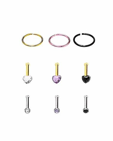 Best reviews of 𧨠Multi-Pack Heart Bone Nose Rings and Hoop Nose Rings 9 Pack - 20 Gauge β 3 Best reviews of 𧨠Multi-Pack Heart Bone Nose Rings and Hoop Nose Rings 9 Pack - 20 Gauge β