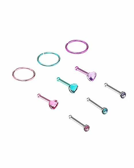 Best reviews of 𧨠Multi-Pack Heart Bone Nose Rings and Hoop Nose Rings 9 Pack - 20 Gauge β 7 Best reviews of 𧨠Multi-Pack Heart Bone Nose Rings and Hoop Nose Rings 9 Pack - 20 Gauge β - Image 5