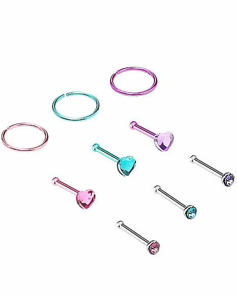 Best reviews of 𧨠Multi-Pack Heart Bone Nose Rings and Hoop Nose Rings 9 Pack - 20 Gauge β 8 Best reviews of 𧨠Multi-Pack Heart Bone Nose Rings and Hoop Nose Rings 9 Pack - 20 Gauge β - Image 6