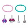 Best deal 🥰 Multi-Pack Mushroom Flower Assorted Nose Pins 6 Pack - 20 Gauge 🤩 -Playboy Shop 03843992 a