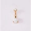 Flash Sale 😀 Double Opal-Effect Goldplated Titanium Belly Ring - 14 Gauge 👍 -Playboy Shop 03844024 a