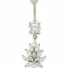 Brand new β Prong CZ Flower Petals Dangle Belly Ring - 14 Gauge π 1 Brand new β Prong CZ Flower Petals Dangle Belly Ring - 14 Gauge π -Playboy Shop 03844081 a