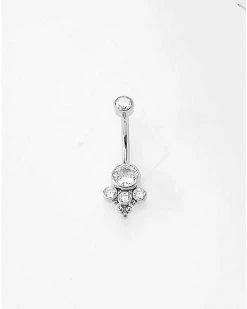 Best reviews of 👍 Round CZ Titanium Belly Ring - 14 Gauge 🛒