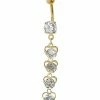 Cheap π CZ Goldplated Hearts Dangle Belly Ring - 14 Gauge π 1 Cheap π CZ Goldplated Hearts Dangle Belly Ring - 14 Gauge π -Playboy Shop 03844172 a