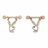 Best Sale π CZ Rose Goldplated Playboy Bunny Dangle Nipple Barbells - 14 Gauge π 2 Best Sale π CZ Rose Goldplated Playboy Bunny Dangle Nipple Barbells - 14 Gauge π -Playboy Shop 03856507 a