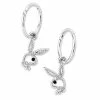Top 10 🥰 CZ Playboy Cutout Hoop Dangle Earrings - 18 Gauge 🔥 2 Top 10 🥰 CZ Playboy Cutout Hoop Dangle Earrings - 18 Gauge 🔥 -Playboy Shop 03856630 a