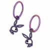 Cheapest π Purple Playboy Bunny Cutout Dangle Earrings - 14 Gauge π 1 Cheapest π Purple Playboy Bunny Cutout Dangle Earrings - 14 Gauge π -Playboy Shop 03856671 a