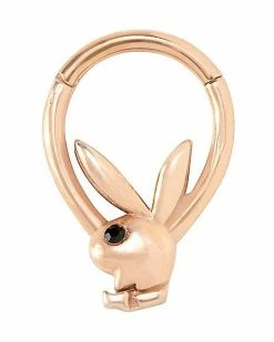 Top 10 🎁 Rose Gold Playboy Bunny Hinged Septum Ring - 16 Gauge ⭐