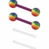 Best Pirce π Bioflex Rainbow Nipple Barbells with Extra Pins - 14 Gauge π₯ 1 Best Pirce π Bioflex Rainbow Nipple Barbells with Extra Pins - 14 Gauge π₯ -Playboy Shop 03860392 a