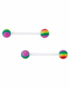 Best Pirce π Bioflex Rainbow Nipple Barbells with Extra Pins - 14 Gauge π₯ 7 Best Pirce π Bioflex Rainbow Nipple Barbells with Extra Pins - 14 Gauge π₯ -Playboy Shop 03860392 c