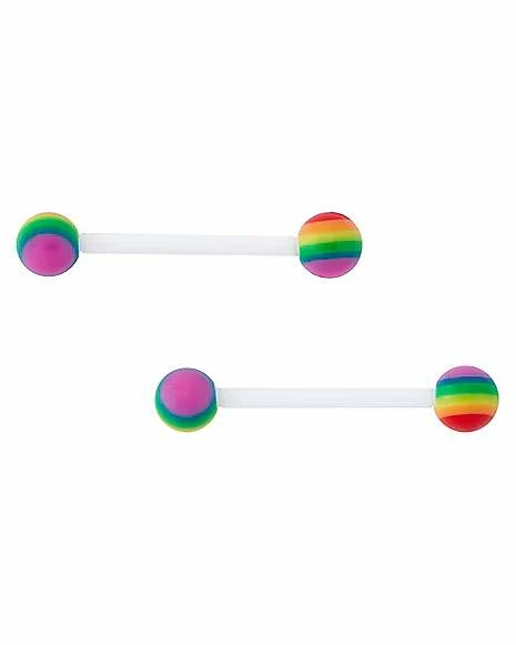 Best Pirce π Bioflex Rainbow Nipple Barbells with Extra Pins - 14 Gauge π₯ 5 Best Pirce π Bioflex Rainbow Nipple Barbells with Extra Pins - 14 Gauge π₯ - Image 3
