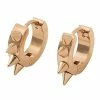 Outlet ✔️ Goldtone Spike Huggie Hoop Earrings - 18 Gauge 😉 -Playboy Shop 03867926 a