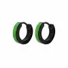 Brand new 🌟 Glow in the Dark Green and Black Huggie Hoop Earrings - 18 Gauge 🌟 -Playboy Shop 03867934 a