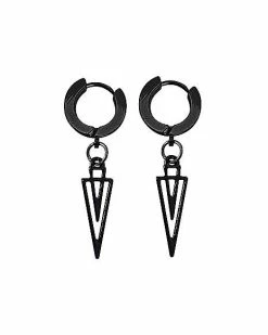 Flash Sale π₯° Black Spike Dangle Huggie Hoop Earrings - 18 Gauge βοΈ 5 Flash Sale π₯° Black Spike Dangle Huggie Hoop Earrings - 18 Gauge βοΈ -Playboy Shop 03867959 b