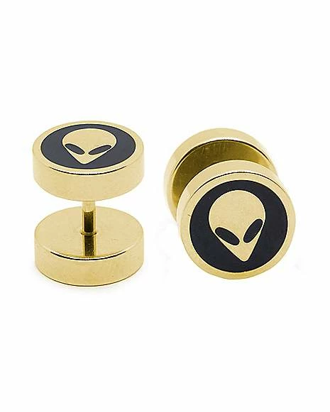 Best deal π₯ Black and Gold Alien Fake Plugs - 16 Gauge π 3 Best deal π₯ Black and Gold Alien Fake Plugs - 16 Gauge π