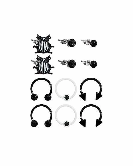 Best Sale β Multi-Pack CZ Beetle Studs Horseshoe Rings and Captive Rings 6 Pair - 18 Gauge π 3 Best Sale β Multi-Pack CZ Beetle Studs Horseshoe Rings and Captive Rings 6 Pair - 18 Gauge π