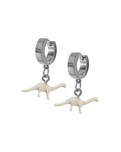 Cheap 🛒 Dinosaur Dangle Huggie Hoop Earrings - 18 Gauge 🤩