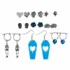 Buy 👏 Multi-Pack Skeleton Coffin Skull Earrings 9 Pair ⭐ -Playboy Shop 03868833 a