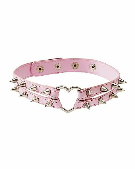 Cheap π Spike Heart Collar Choker Necklace β¨ 3 Cheap π Spike Heart Collar Choker Necklace β¨