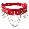 Flash Sale 😍 Red Triple O-Ring Drop Chain Collar Choker Necklace 😉 -Playboy Shop 03868866 a