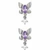Outlet ✨ Purple Butterfly Dangle Fake Plugs - 18 Gauge ✨ -Playboy Shop 03868908 a