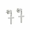 Best reviews of 🎉 CZ Cross Dangle Stud Earrings - 20 Gauge 🎉 -Playboy Shop 03869096 a