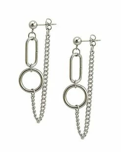 Cheapest π€© Double Hoop Chain Dangle Earrings - 18 Gauge π 5 Cheapest π€© Double Hoop Chain Dangle Earrings - 18 Gauge π -Playboy Shop 03869203 b