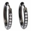 Wholesale ⭐ CZ Black Prong Hoop Rings - 20 Gauge 🔥 -Playboy Shop 03869831 a